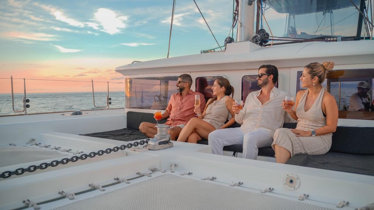 Private catamaran excursion from Andaz Costa Rica exploring the Pacific coast and beaches of Guanacaste
