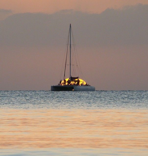 Private Catamaran Tour at sunset along Guanacaste's Pacific coast in Costa Rica with Tropic Transfers & Tours CR.