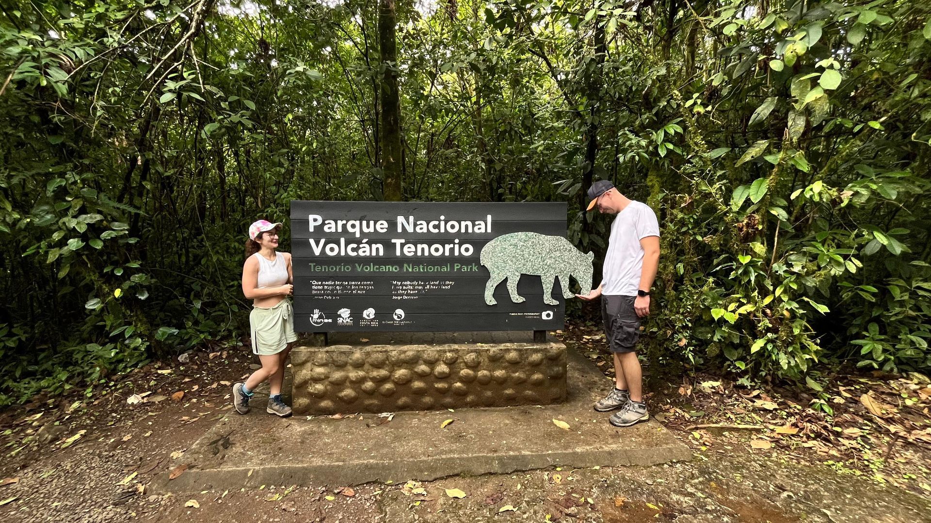 Tenorio Volcano National Park entrance Costa Rica
