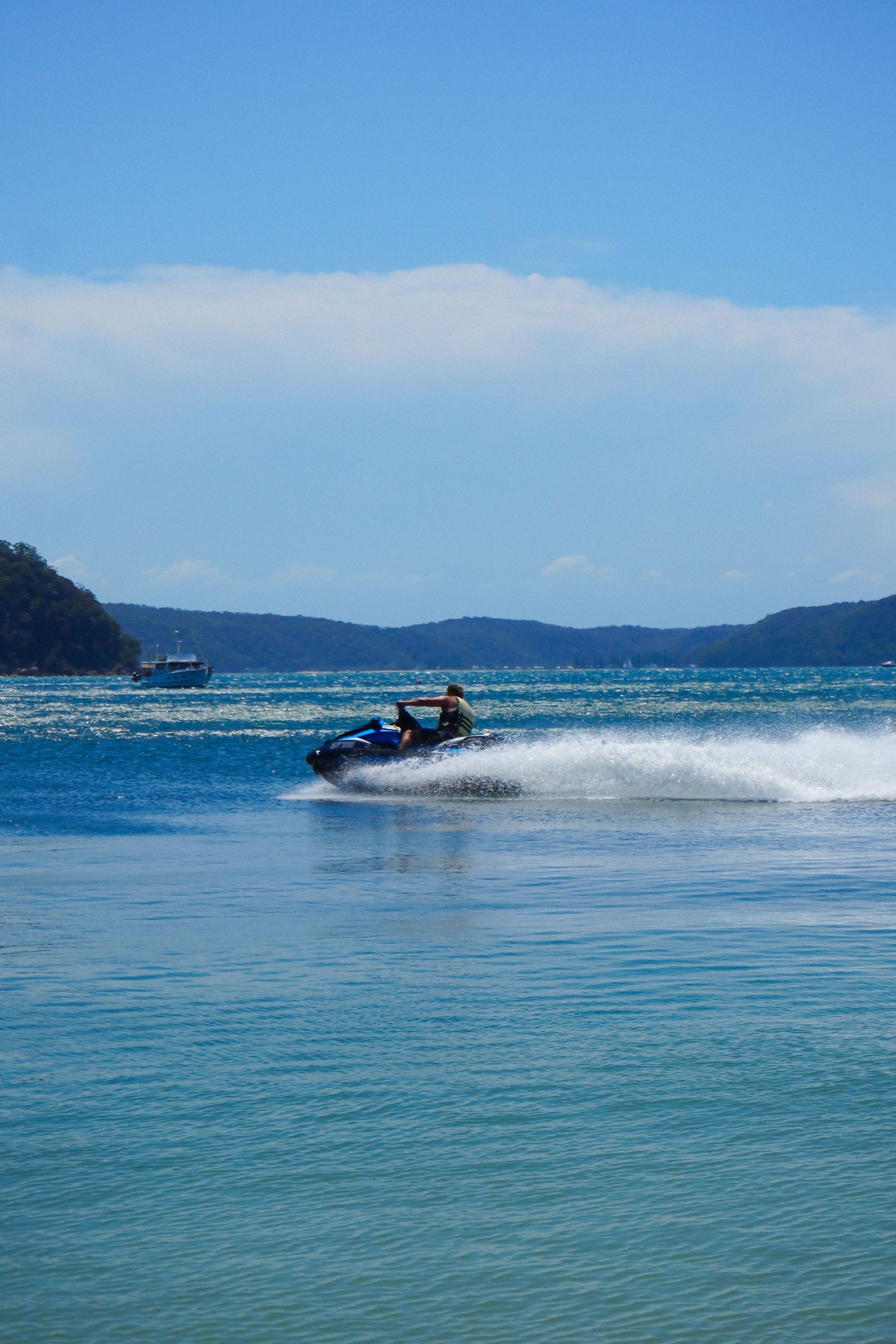 Jet ski tour in Guanacaste Costa Rica exploring the Pacific coast on a private ocean adventure near tropical beaches
