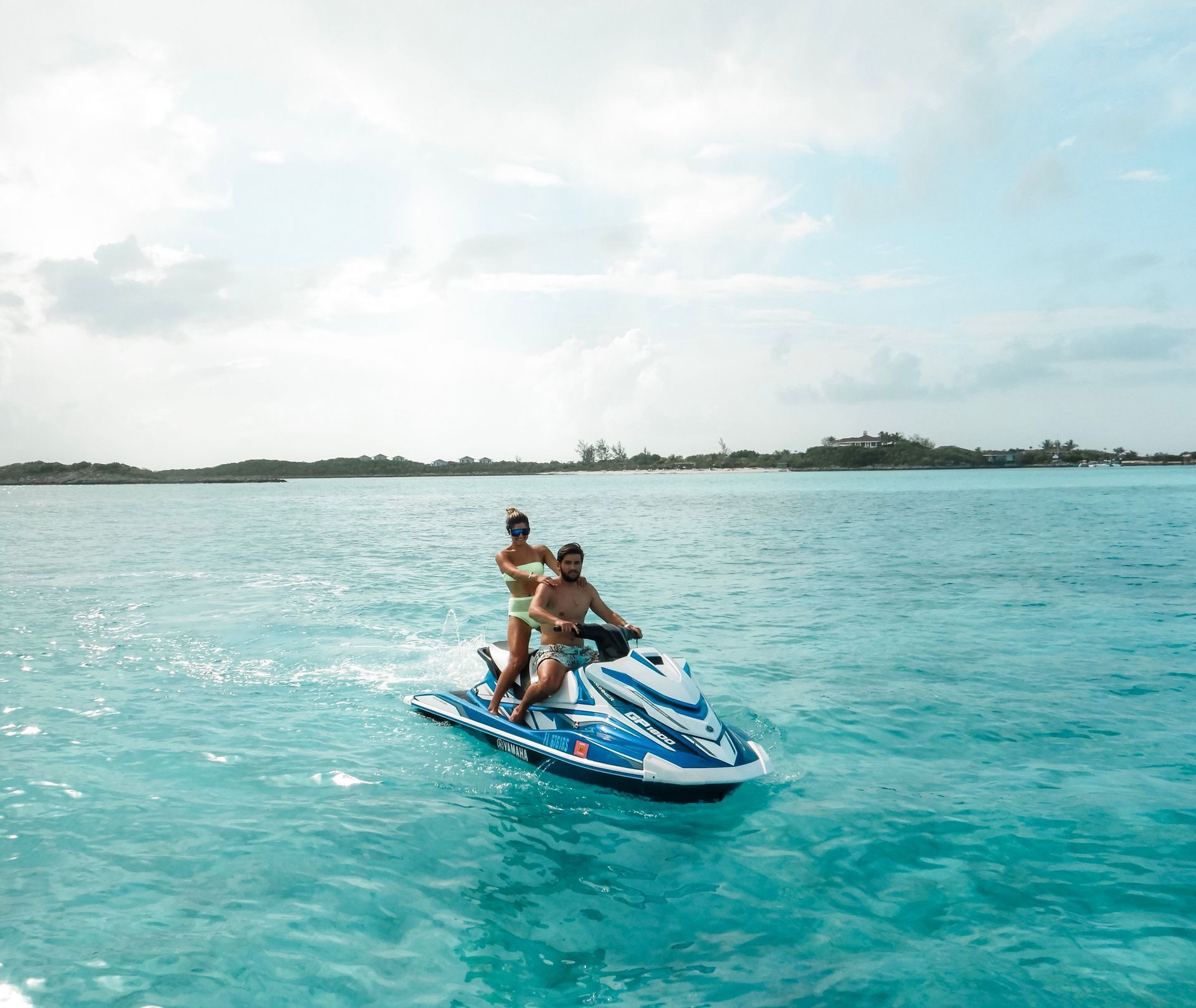 Jet ski adventure on the Pacific coast during a private ocean excursion from Occidental Papagayo Costa Rica.