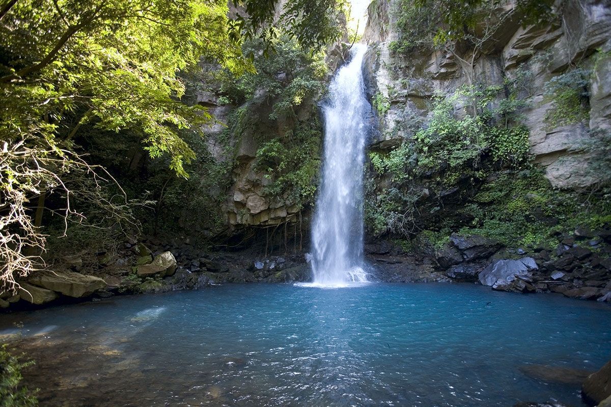 Oropéndola Waterfall in Rincón de la Vieja National Park, Guanacaste, Costa Rica