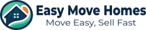 Easy Move Homes logo: a house icon inside a circle with text