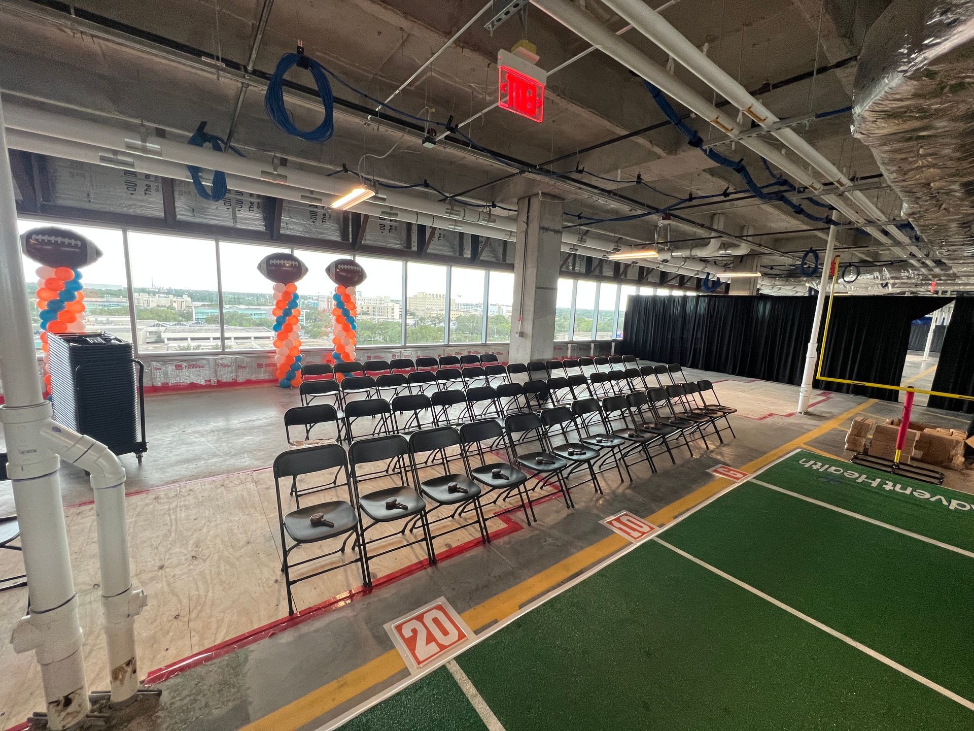 football themed event decor