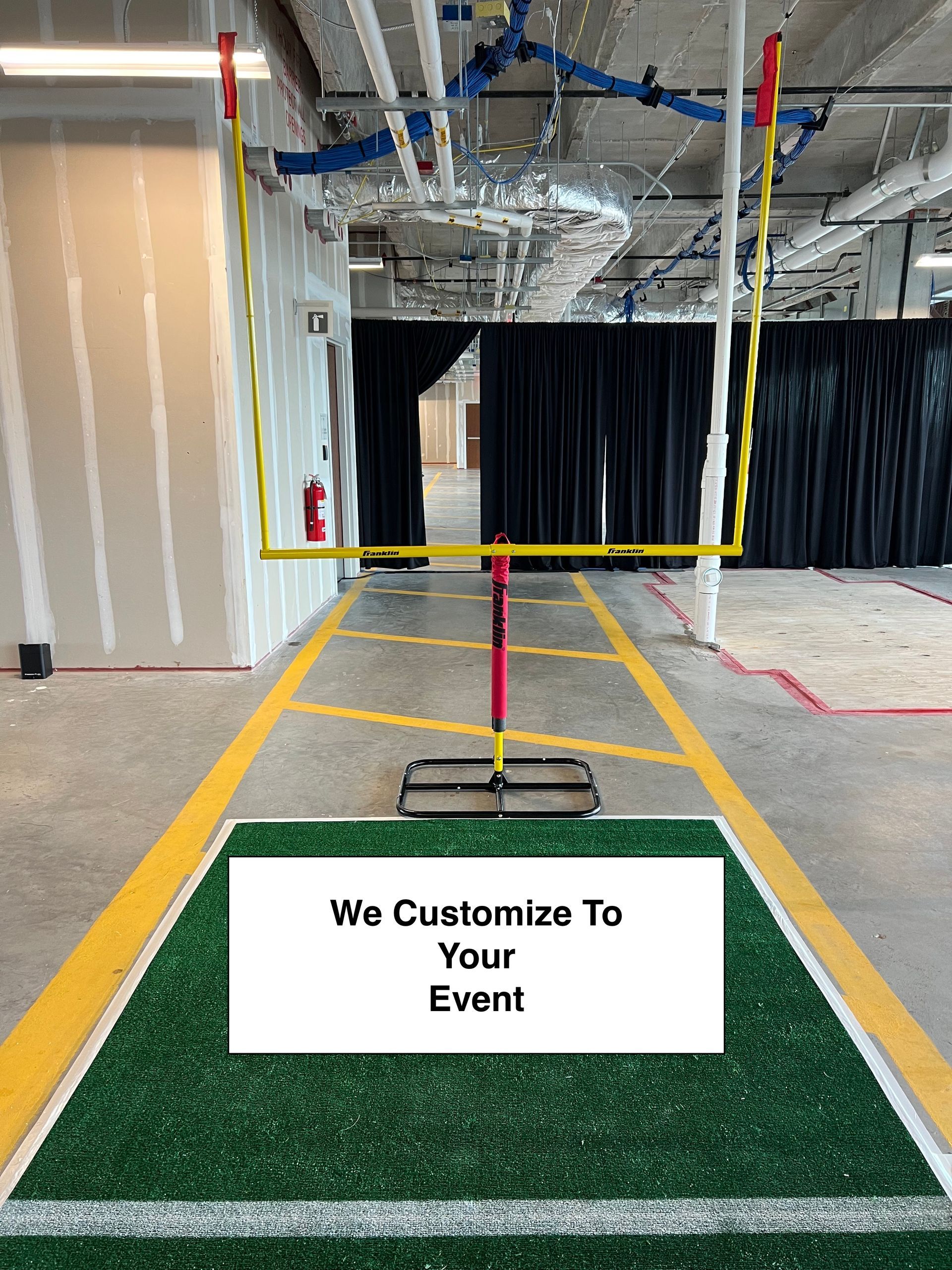 Indoor football themed field