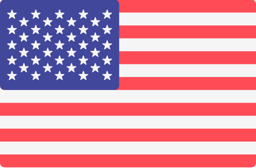 The flag of the United States with 13 horizontal red and white stripes and a blue canton containing 50 white stars.