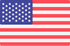 The flag of the United States with 13 horizontal red and white stripes and a blue canton containing 50 white stars.