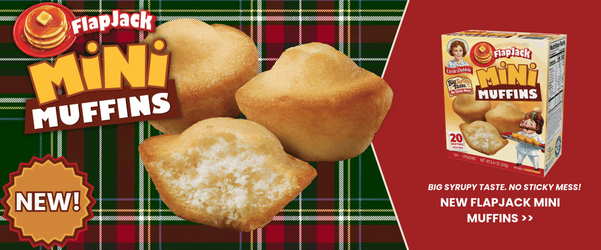 banner image for new flapjack mini muffins
