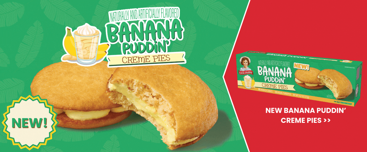 homepage banner for Banana Puddin' Creme Pies