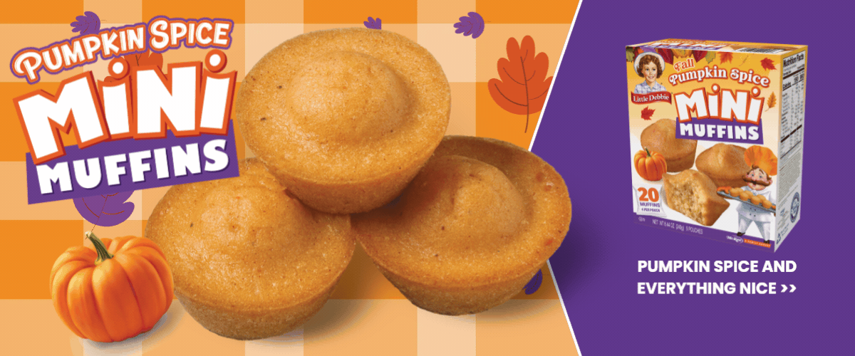pumpkin spice mini muffins banner