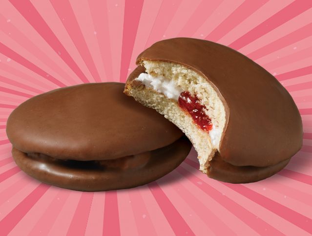 two jelly creme pies