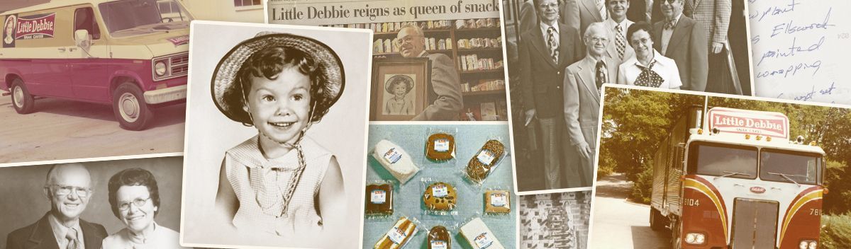 A collage of old photos including a little girl in a hat