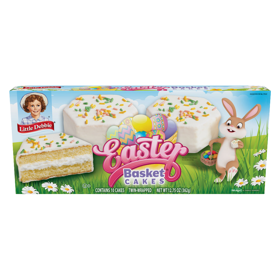 carton of easter basket cakes