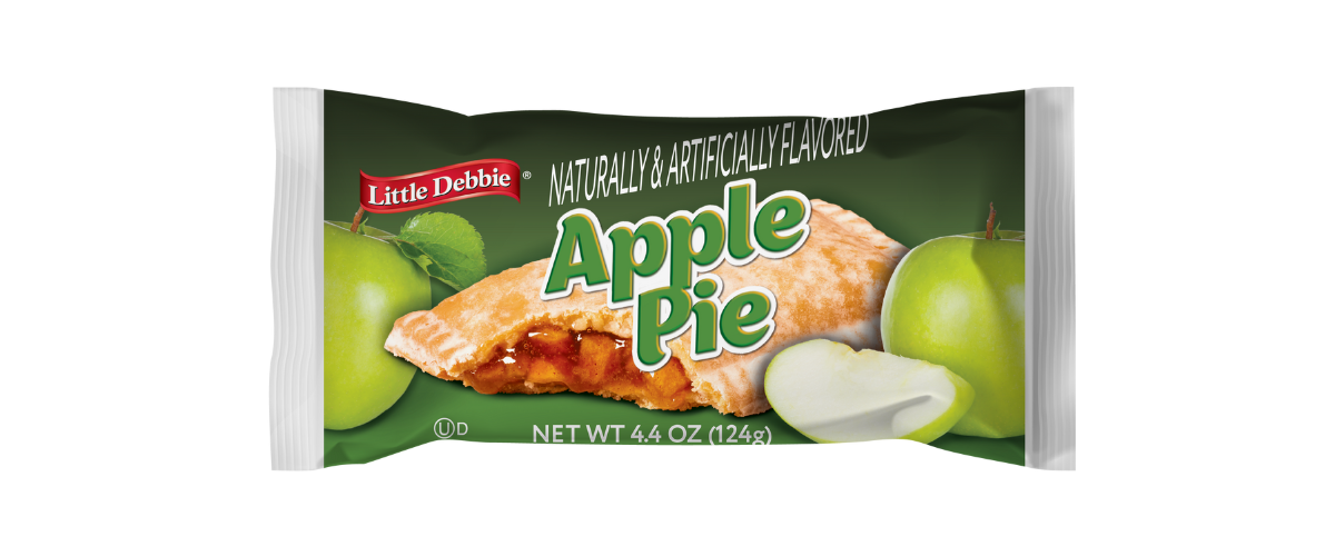 single serve wrap of an apple pie