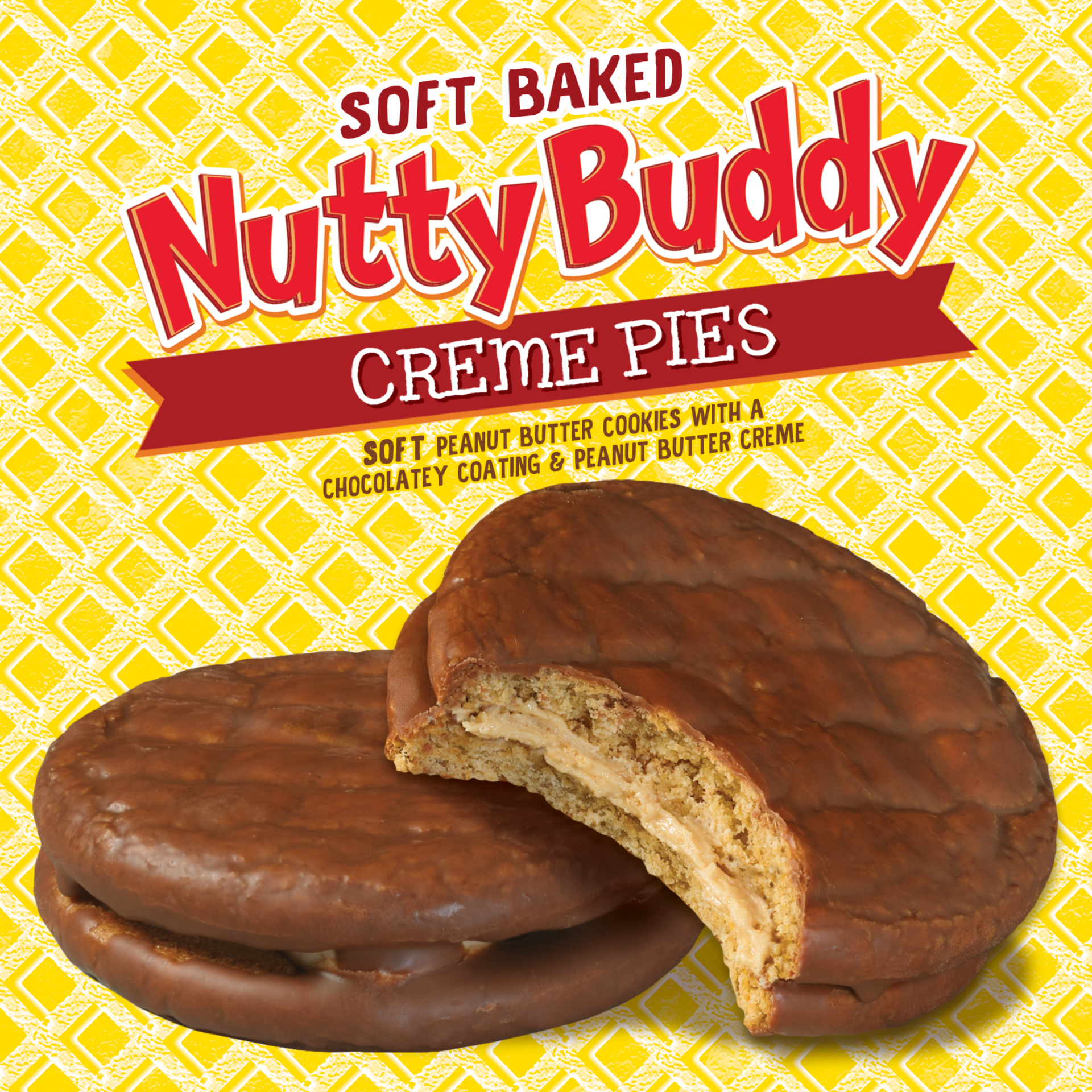 image of nutty buddy creme pies with the logo
