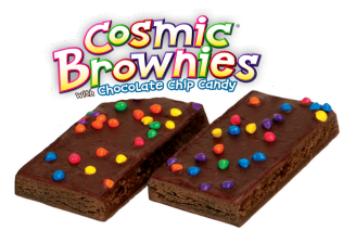 two big pack cosmic brownies with the logo