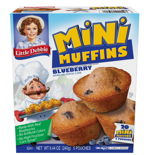 carton of blueberry mini muffins