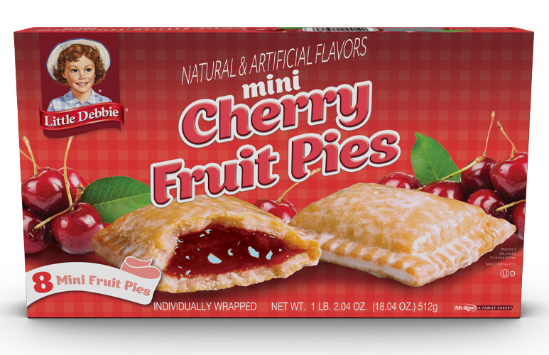 a carton of mini cherry fruit pies