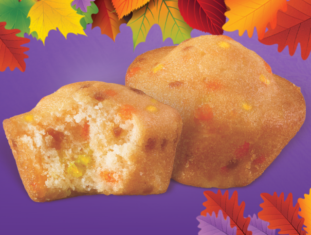 two fall mini muffins