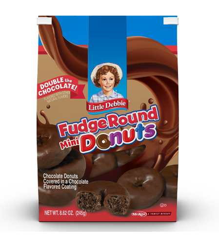 bag of fudge round mini donuts