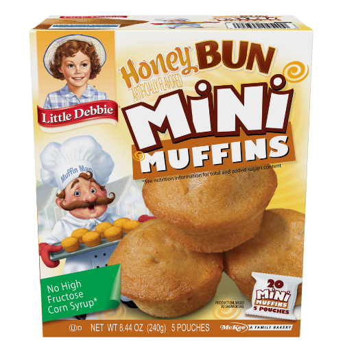 carton of honey bun mini muffins
