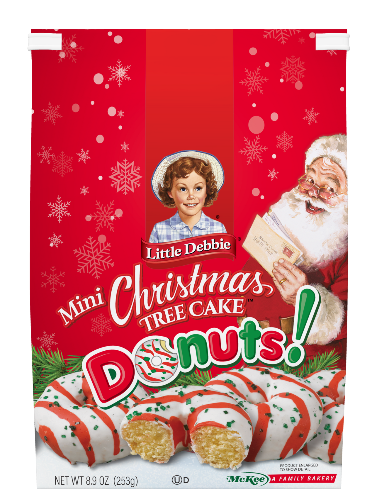 bag of christmas tree cake mini donuts