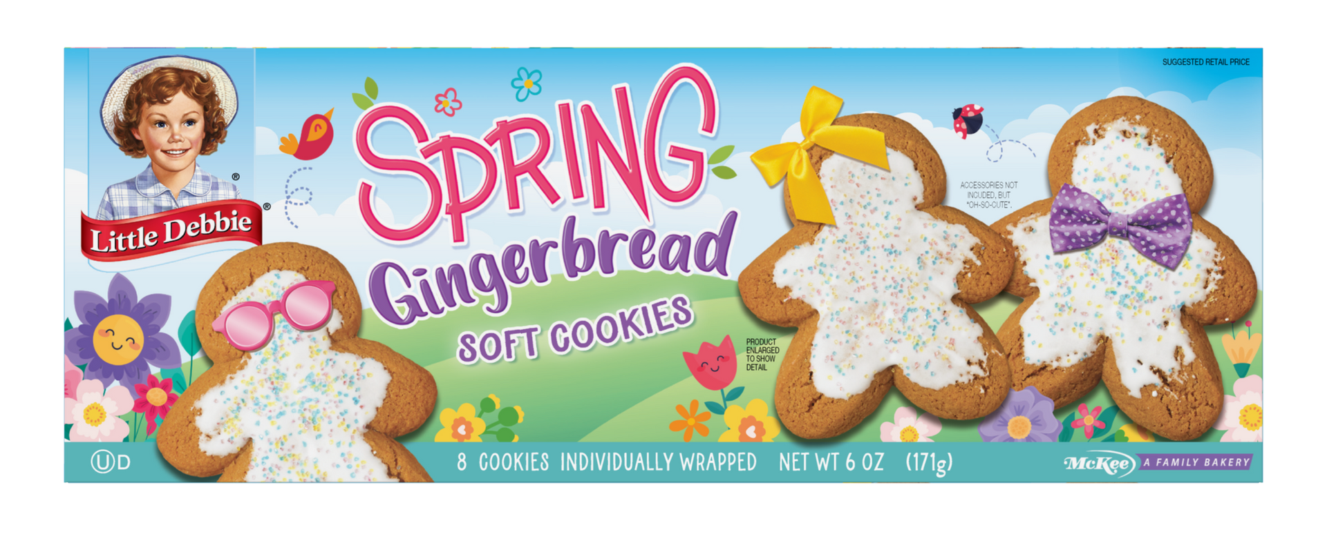 carton of spring gingerbread cookies