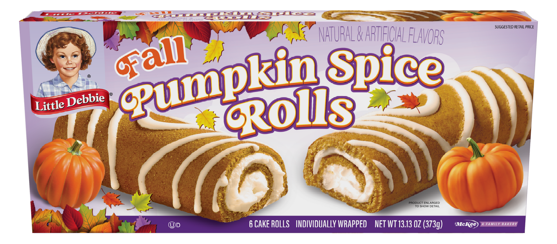 carton of pumpkin spice rolls