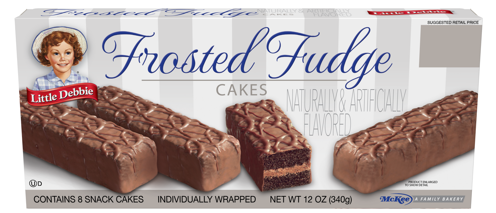 carton of frosted fudge cakes