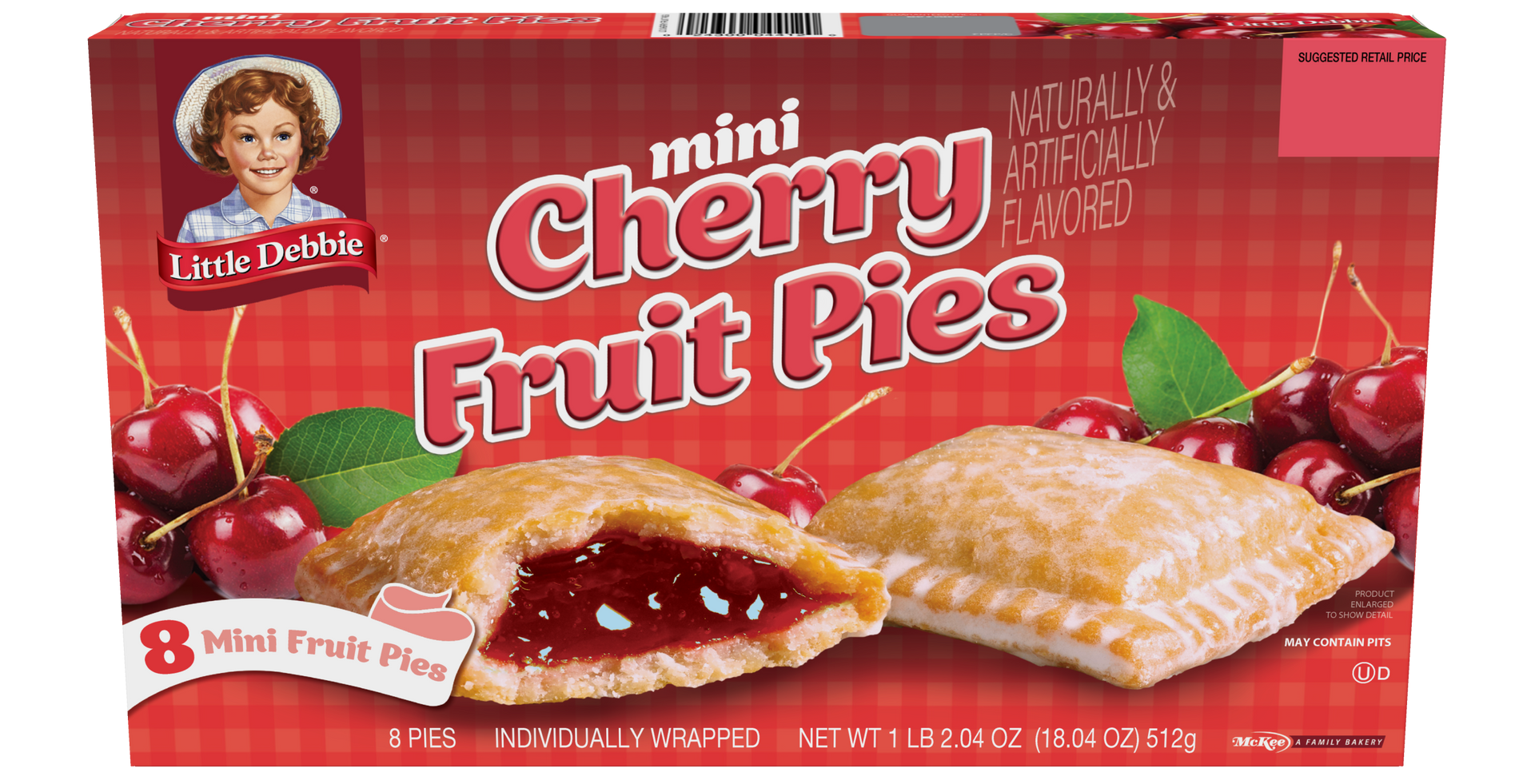 carton of mini cherry fruit pies