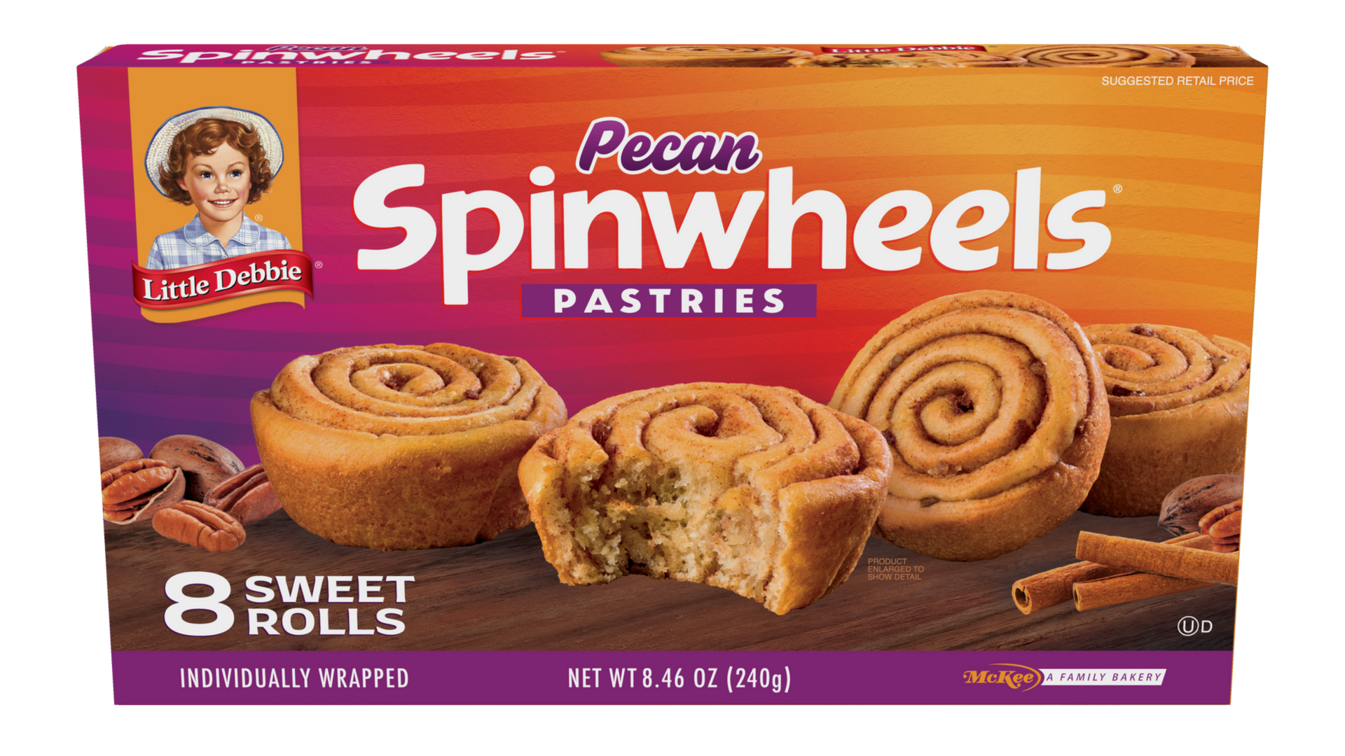 carton of pecan spinwheels