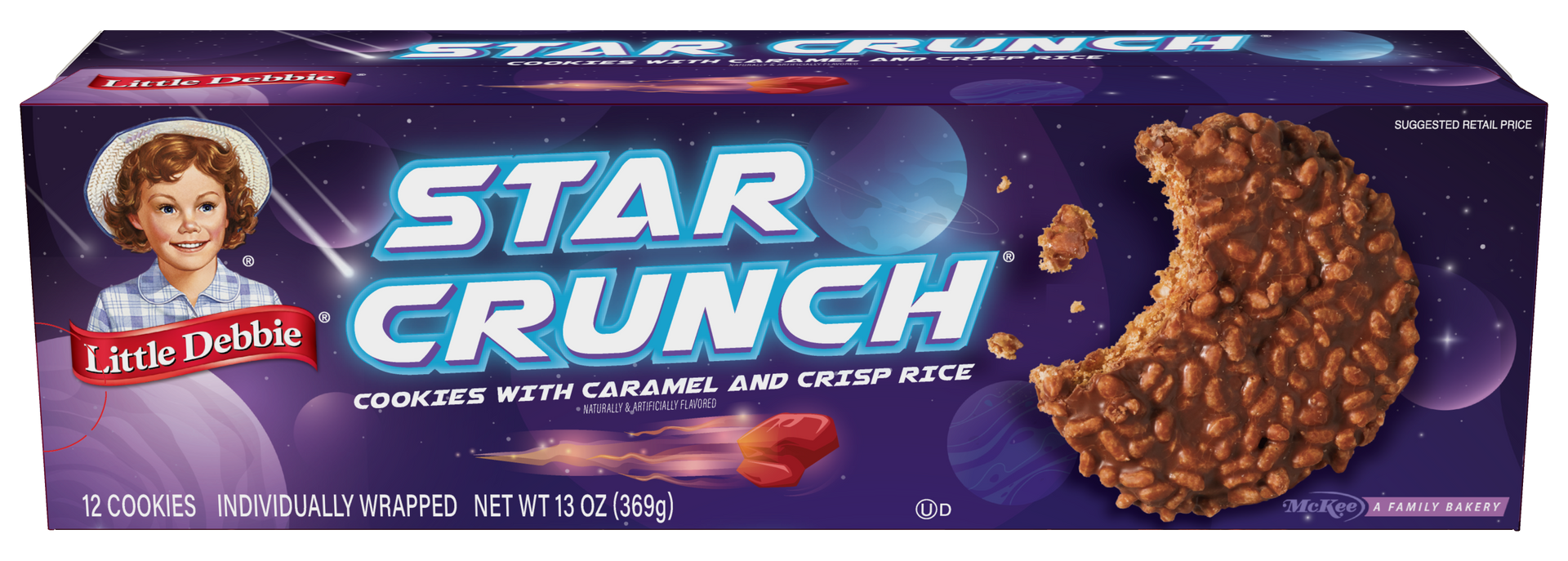carton of star crunch cosmic snacks cookies