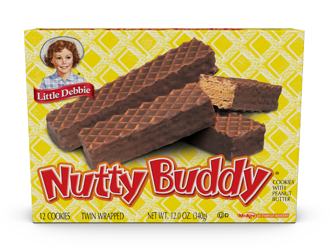 carton of nutty buddy wafer bars
