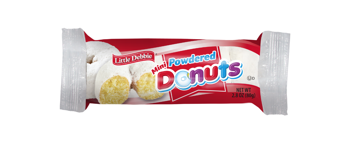 package of single serve powdered mini donuts
