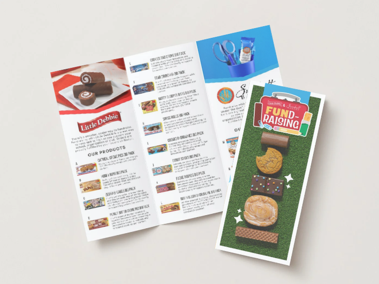 brochure image for little debbie and sunbelt bakery fundraising