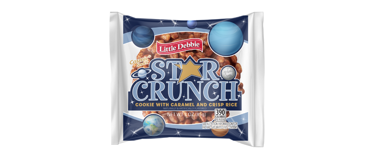 single serve wrap of star crunch cookies