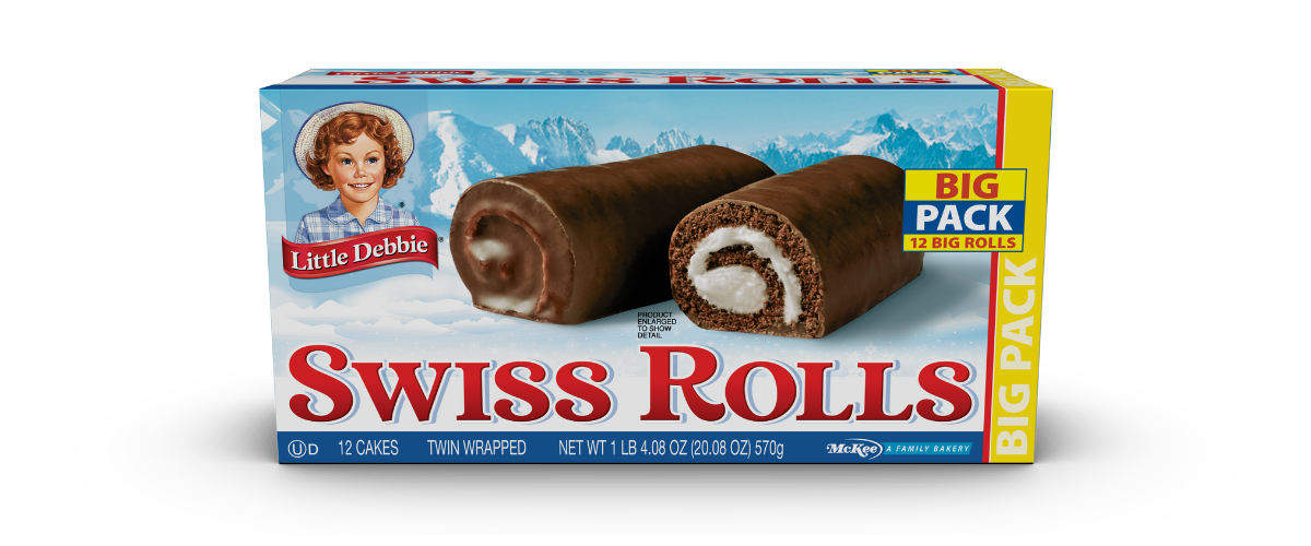 carton of big pack swiss rolls