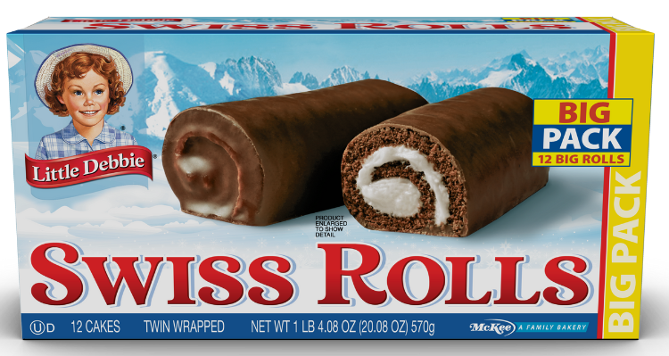 carton of big pack swiss rolls