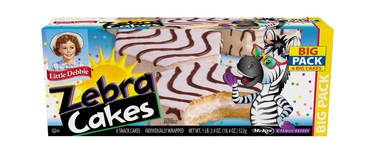 carton of big pack zebra cakes