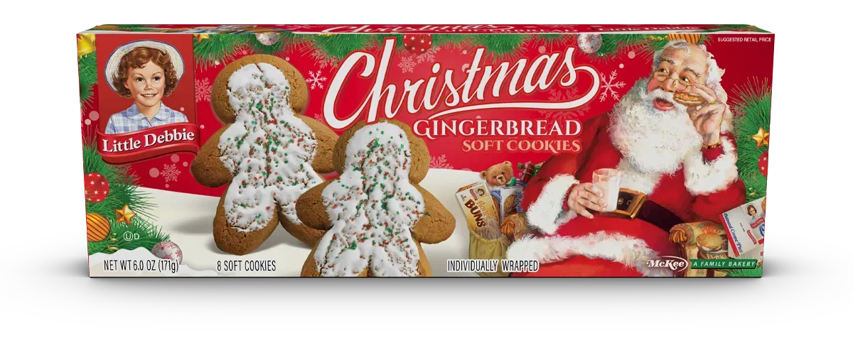 carton of christmas gingerbread cookies