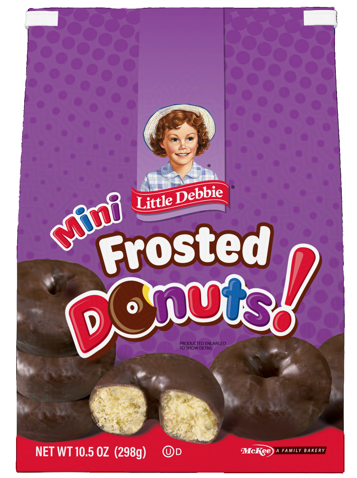 bag of frosted mini donuts