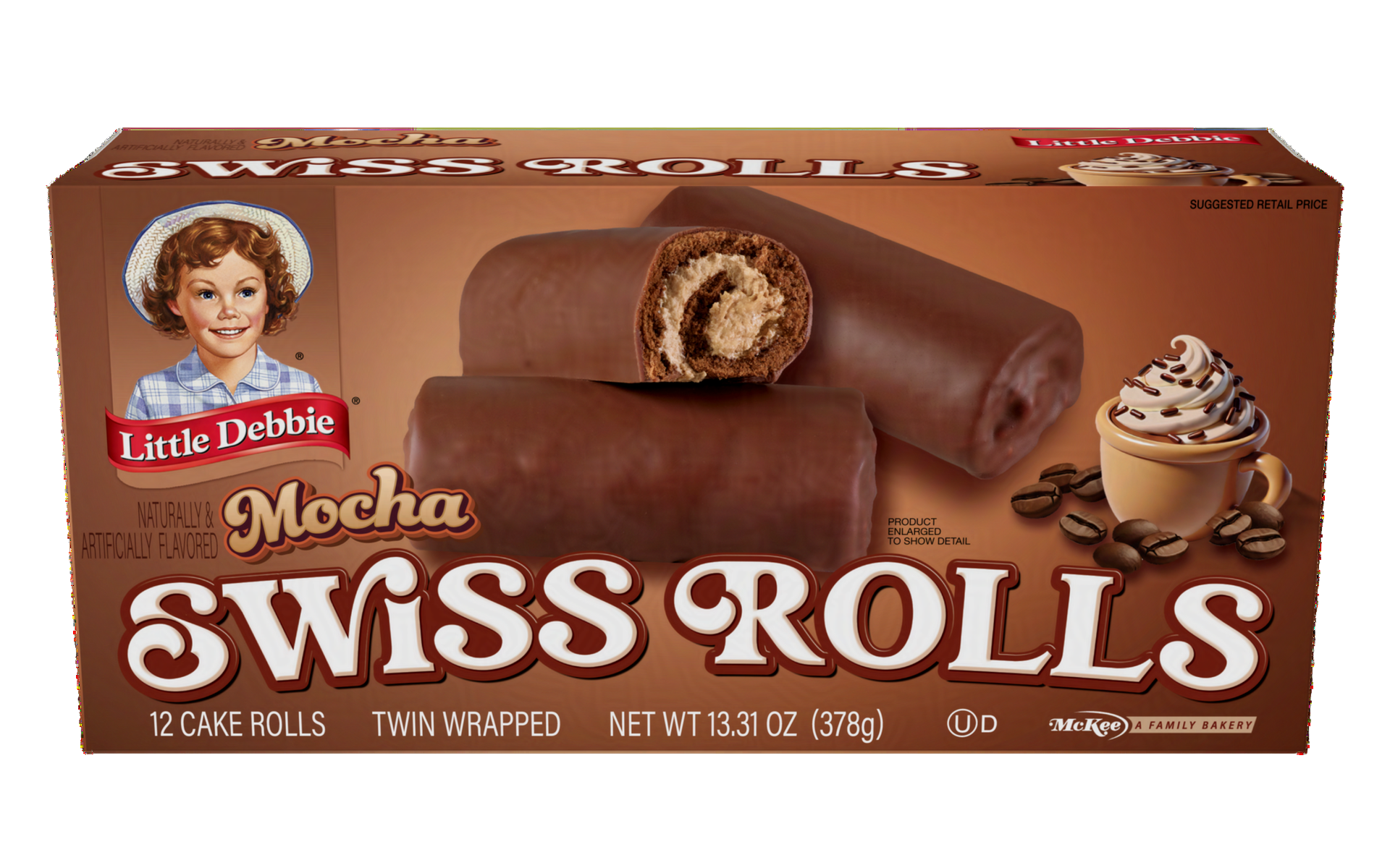 carton of mocha swiss rolls