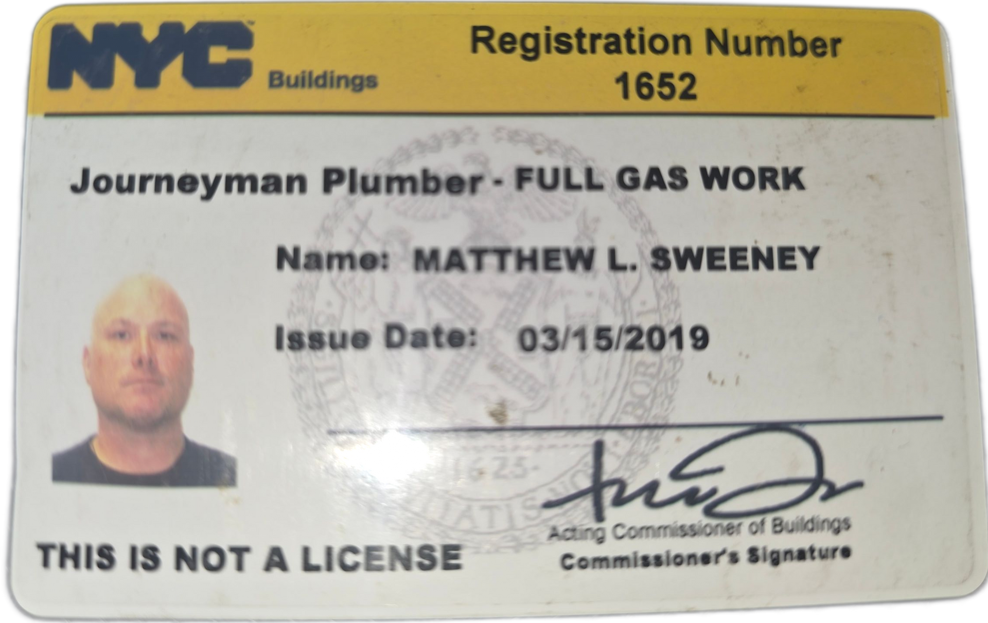 NY City Plumber for Full Gas Work - Matt Mad Dog Sweeney