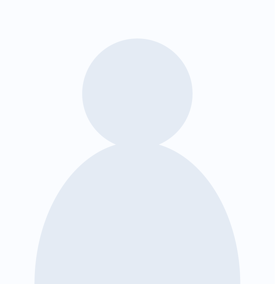 Generic user avatar icon on a light background, pale blue silhouette