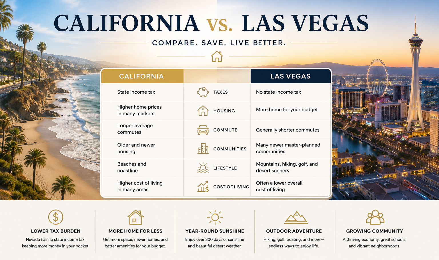Real cost of living in Las Vegas including housing, groceries, utilities and transportation
