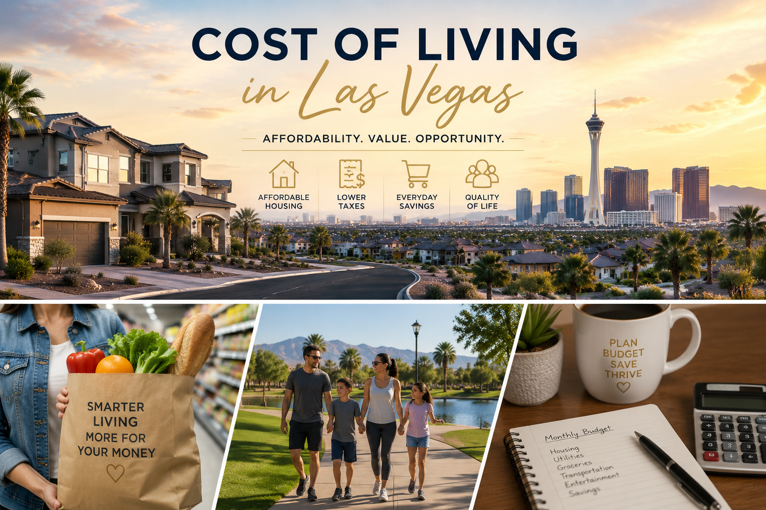 Cost of living in Las Vegas compared with California including housing taxes and utilities
