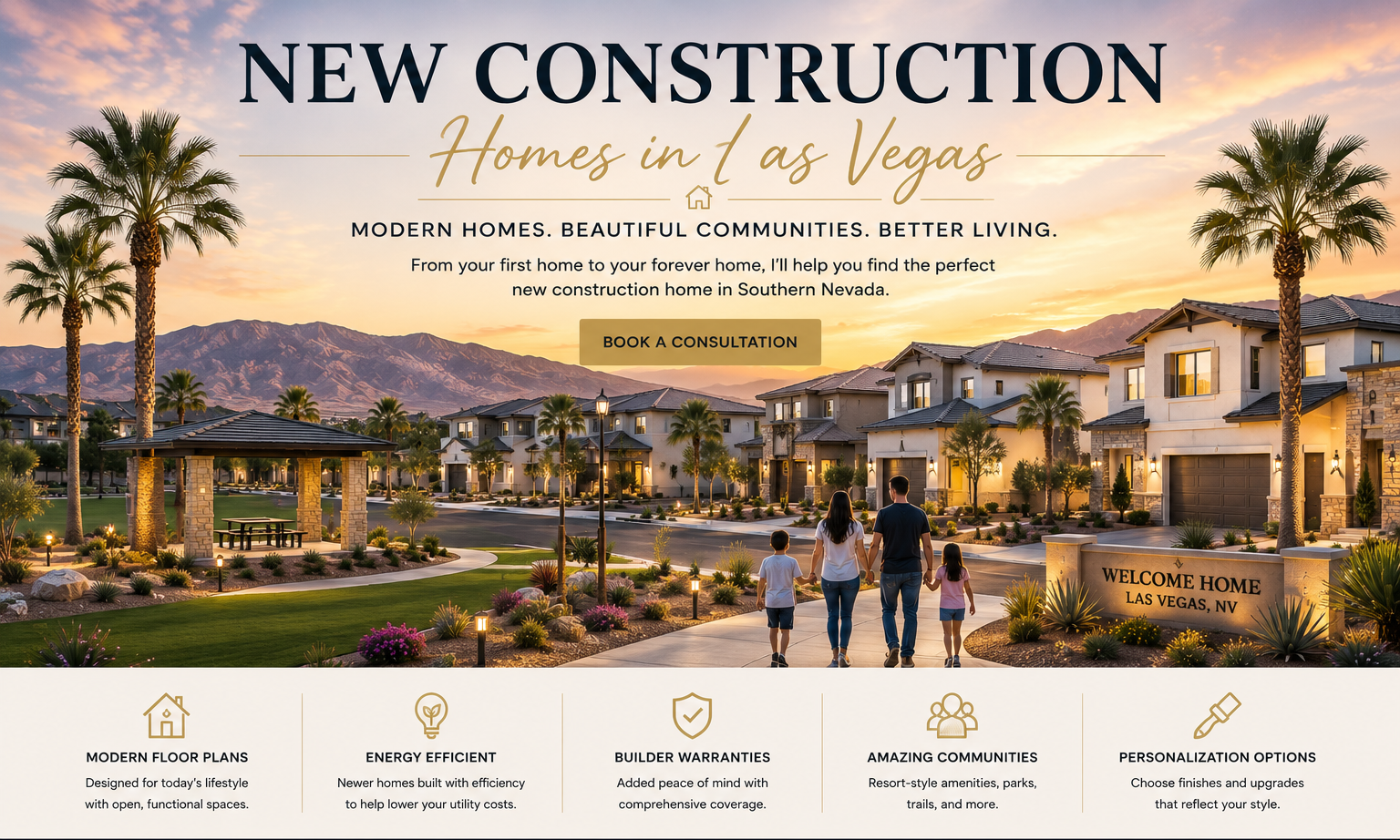 New construction homes in Las Vegas with today's top builders and new communities