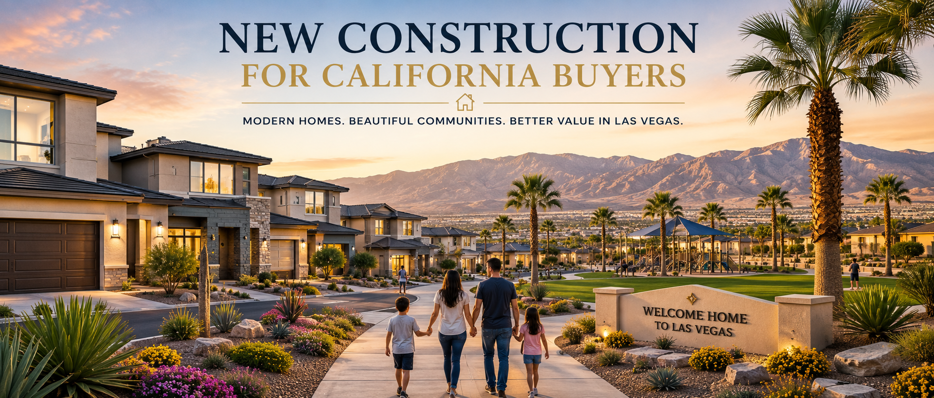 New construction homes in Las Vegas for California buyers relocating to Southern Nevada