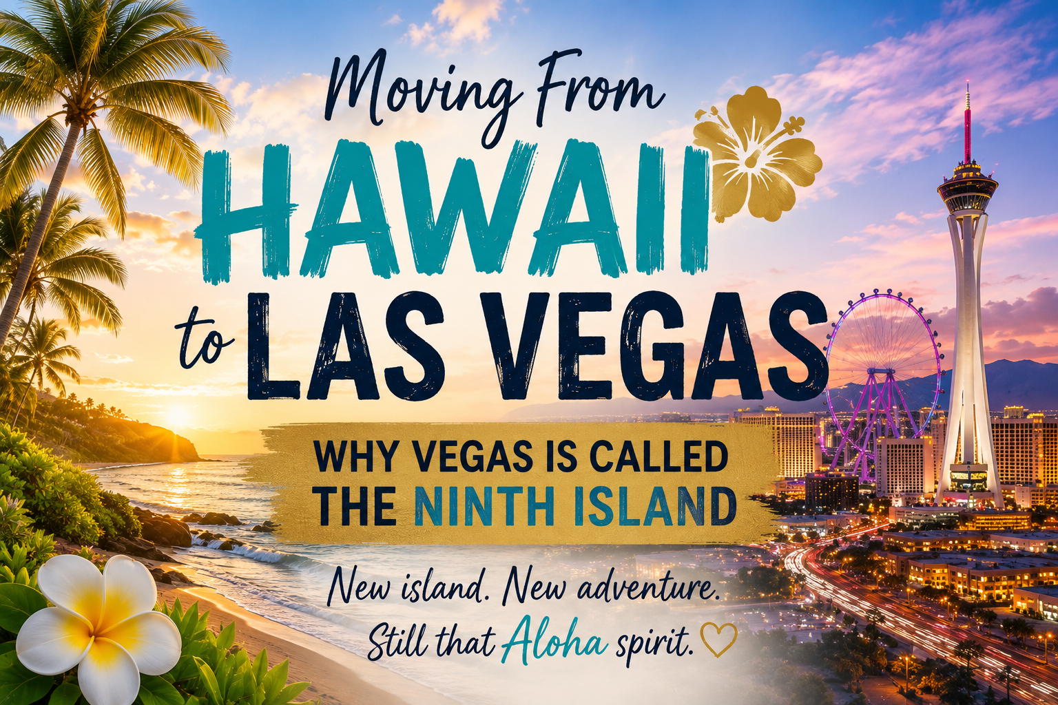 Moving from Hawaii to Las Vegas guide featuring the Ninth Island connection, communities, homes and