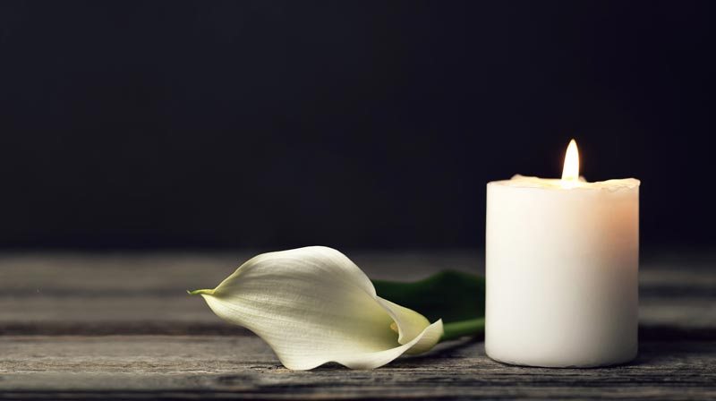 Burning Candle And White Calla — Melbourne, VIC — Sewlyn Allen PTY